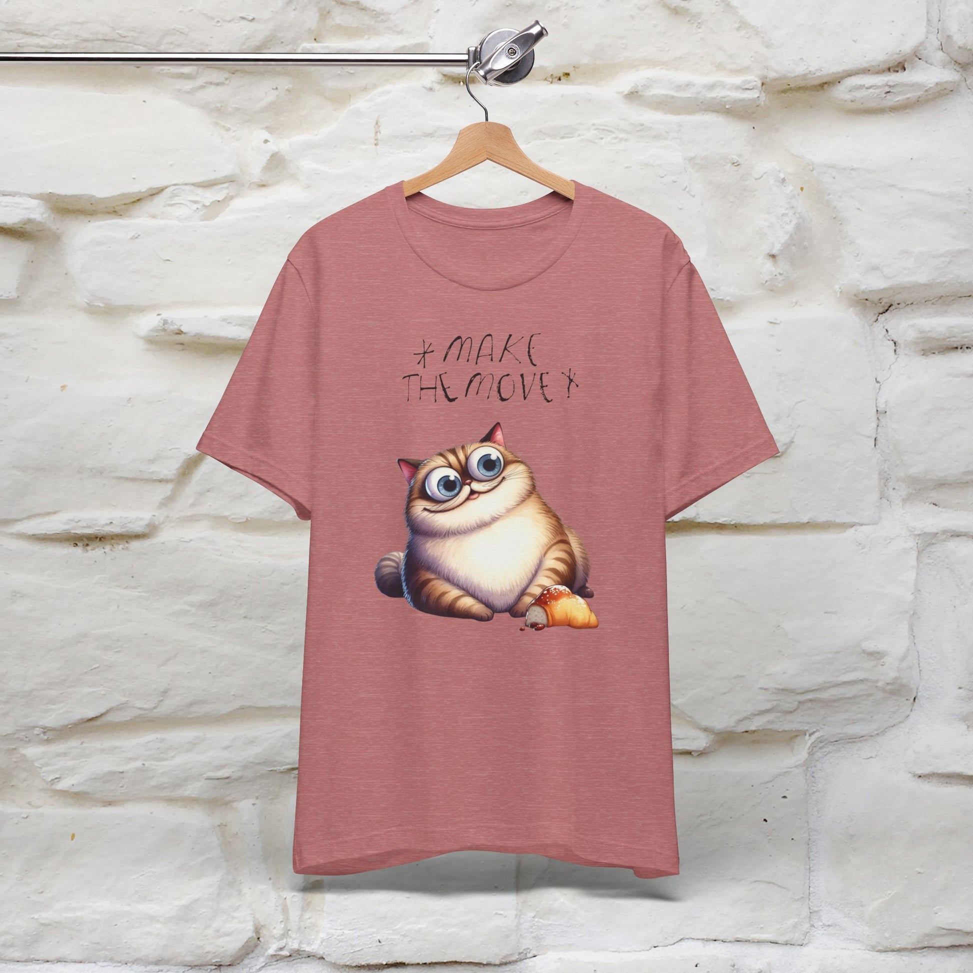 Make the Move Cat T-Shirt for Men & Women | 100% Cotton* Motivational Tee - Nunu&Miao Studio