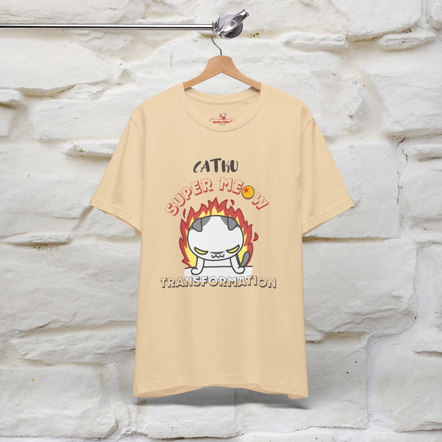 Catku Super Meow Transformation T-Shirt for Men & Women | 100% Cotton* Anime-Inspired Cat Tee