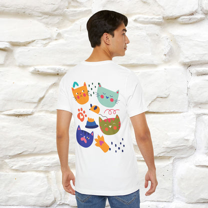 ''The Power Of Meow'' Cat T-Shirt Front and Back Design | Nunu&Miao Studio