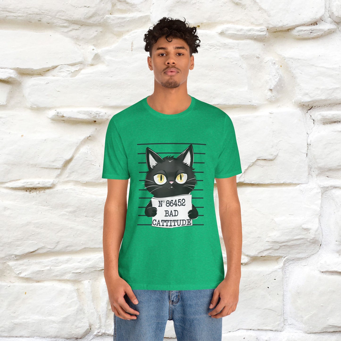 "Bad Cattitude" T-Shirt for Men & Women | 100% Cotton*