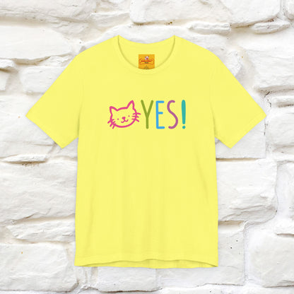 "Yes, Just Do It" Cat T-Shirt| Front & Back Design | Nunu&Miao Studio