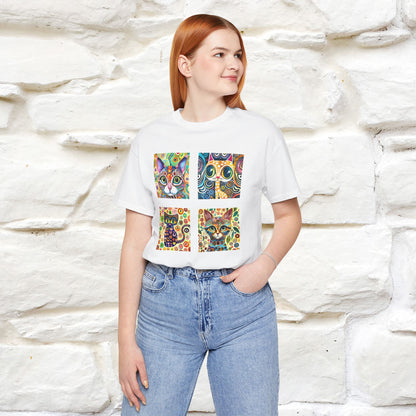 "Mosaic" Cat T-shirt for Men & Women | 100% Cotton* 🐾