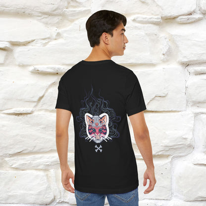 ''Air Fire Cat'' | Cat T-Shirt Front and Back Design | Nunu&Miao Studio