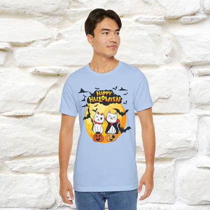 "Happy Halloween Cat Couple " Cat  T-shirt |Nunu&Miao Studio