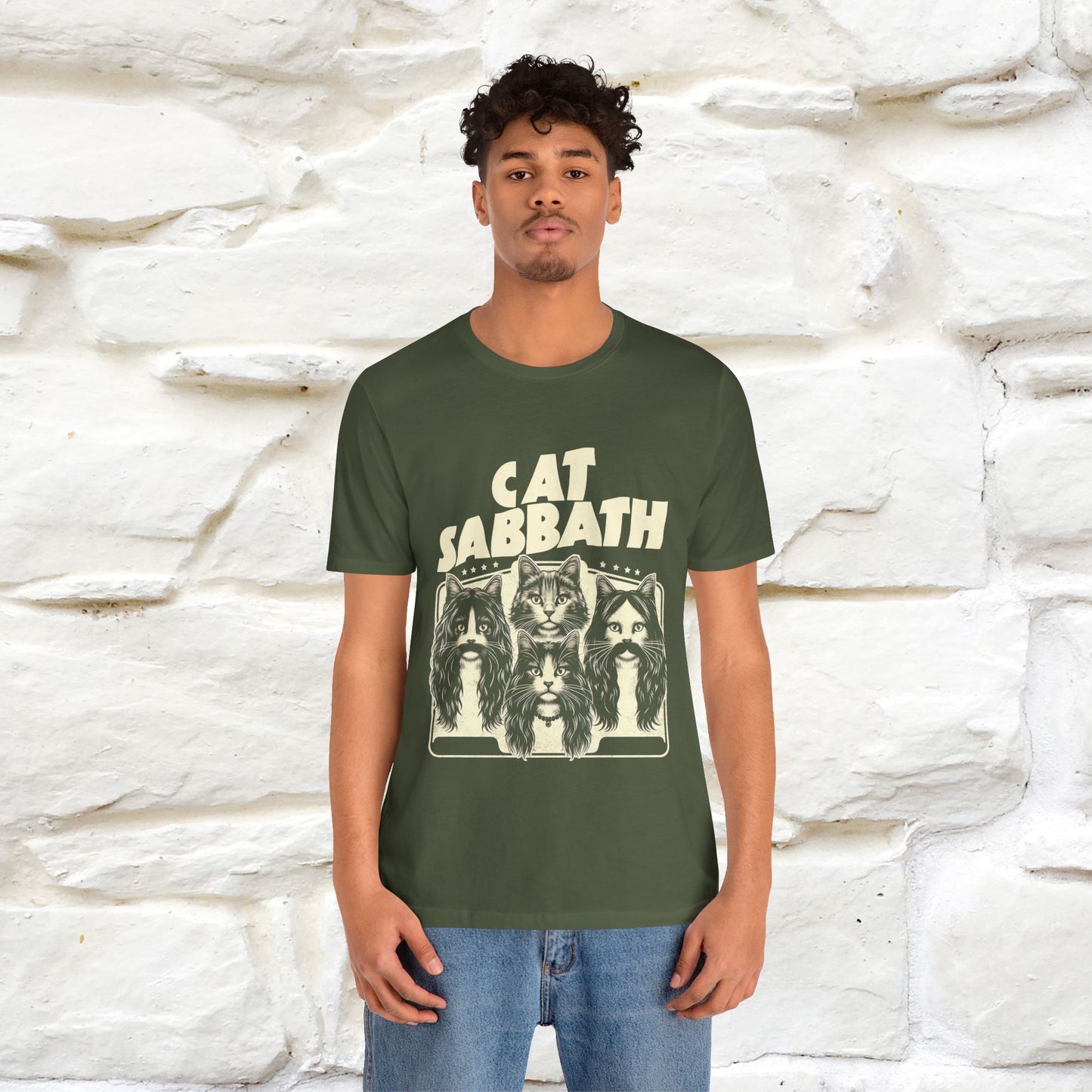 "Cat Sabbath" Cat T-shirt for Men & Women | 100% Cotton*| Feline-Inspired Tee