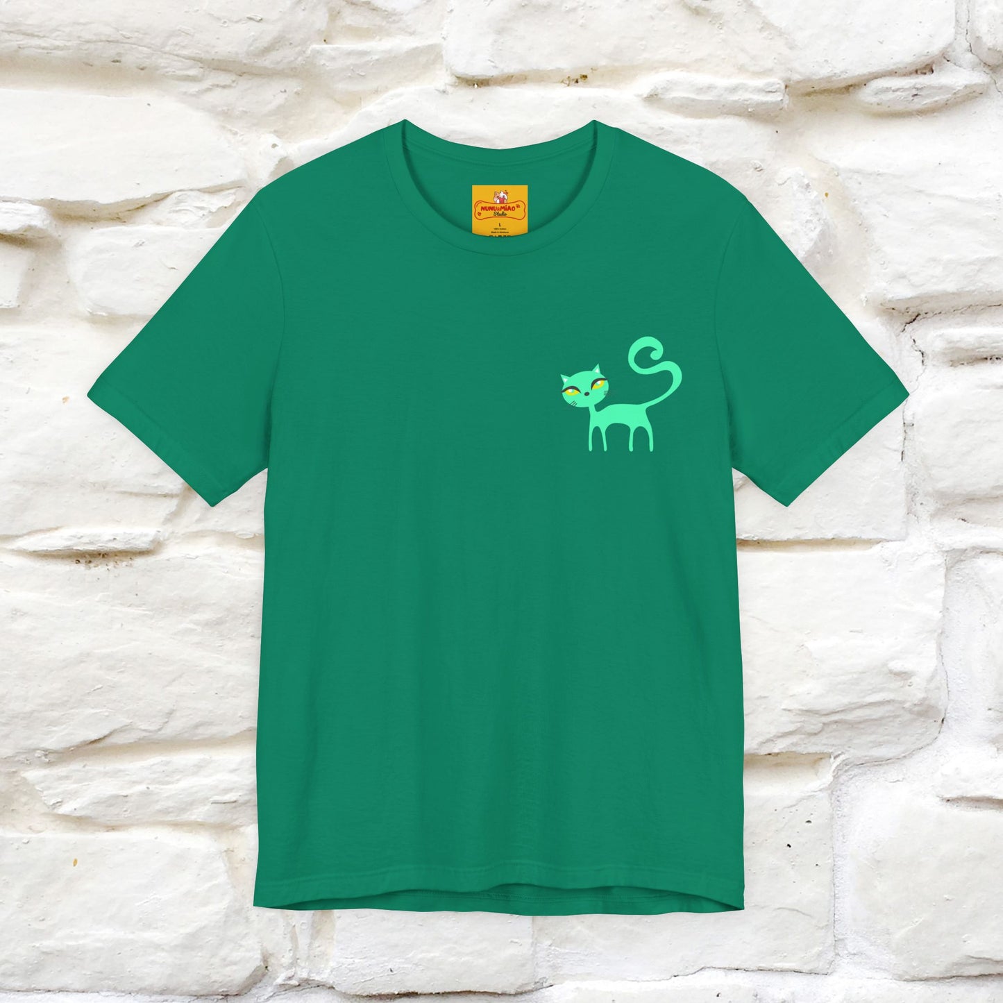 "Move Foreward Good Things Are Up Head" Cat T-Shirt| Front & Back Design | Nunu&Miao Studio
