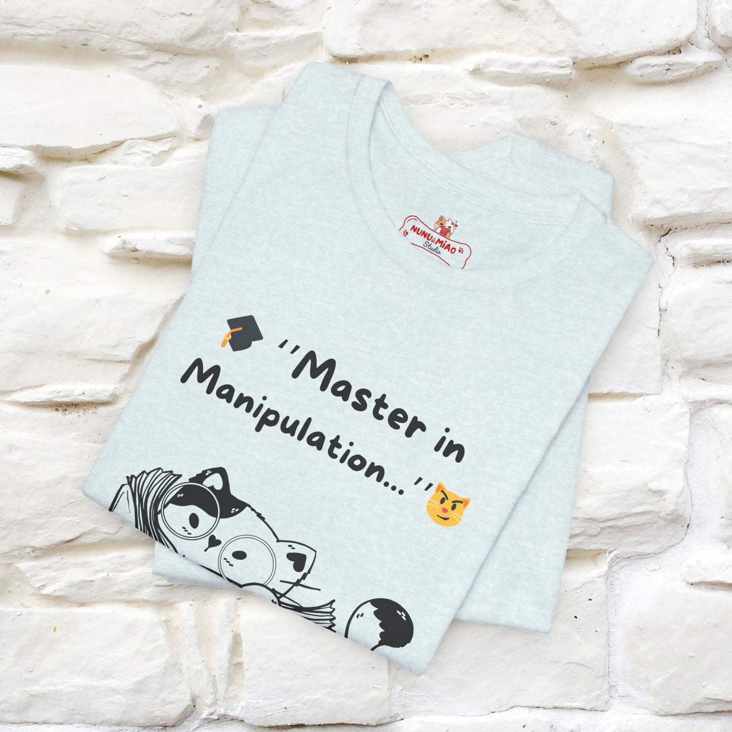 ''Master In Manipulation. How To Train Your Human ''  Cat T-shirt for Men and Women  100% Cotton*