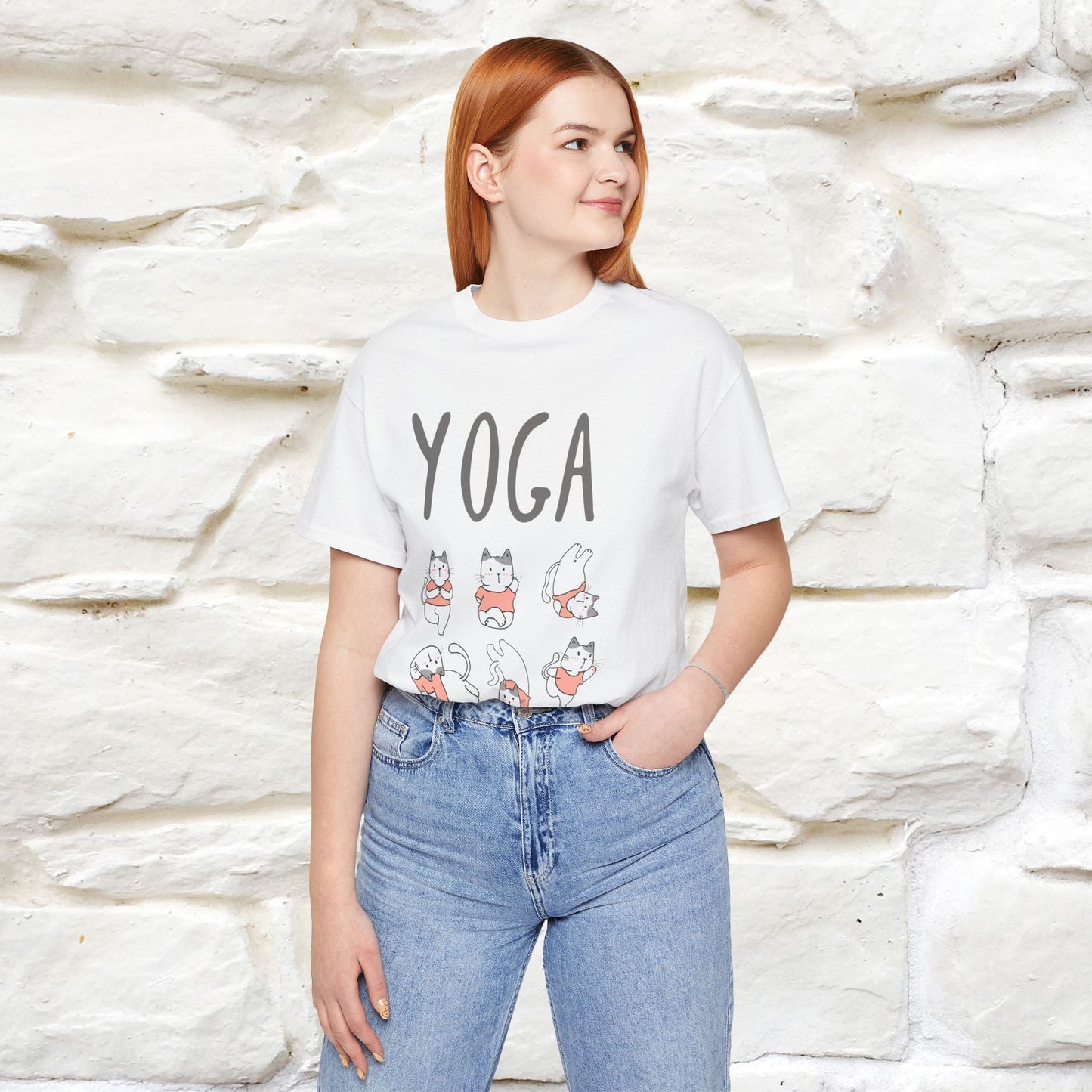 The Real Yoga Challenge Cat T-Shirt for Men & Women | 100% Cotton* Funny & Comfortable Tee