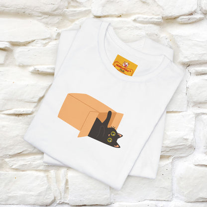 "Think Like There Is No Box" Cat T-Shirt| Front & Back Design | Nunu&Miao Studio