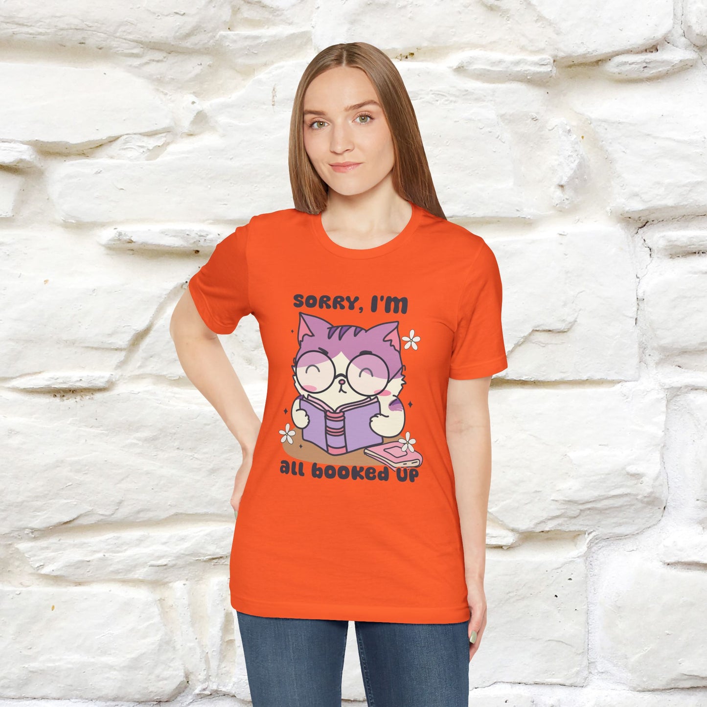 Funny Cat T-Shirt for Book Lovers – 100% Cotton* | Cute Cat Apparel for Men & Women | Gifts for Cat Lovers