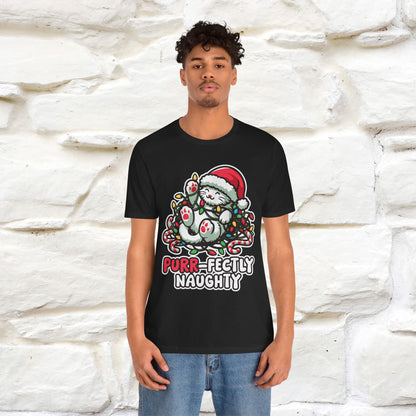 “Purr-Fectly Naughty” | Cat T-Shirt | Nunu&Miao Studio