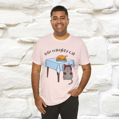 "Feliz Naughty Cat" |Funny Cat T-Shirt | Nunu&Miao Studio