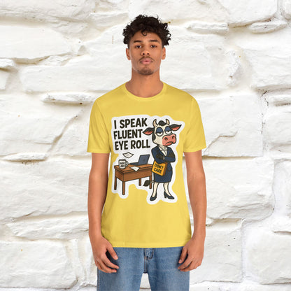 ''I Speak Fluent Eye Roll ''|  Sarcastic Cat T-Shirt | Nunu&Miao Studio