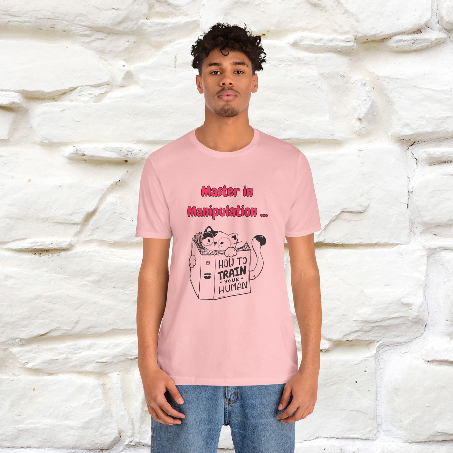 ''Master In Manipulation. How To Train Your Human '' Cat T-Shirt | Nunu&Miao Studio - Nunu&Miao Studio