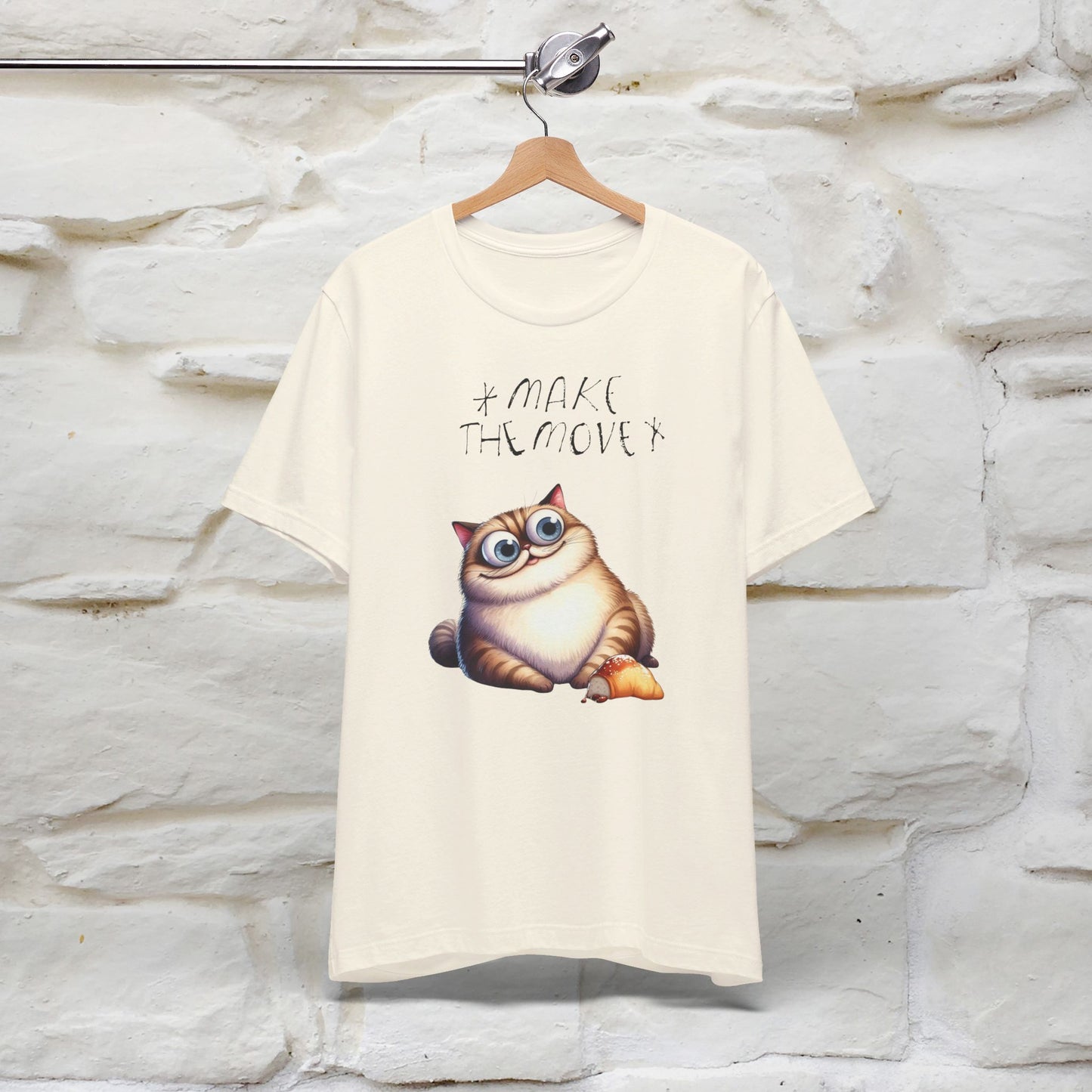 ''Make The Move'' Cat T-shirt for Women 100% Cotton* - Nunu&Miao Studio