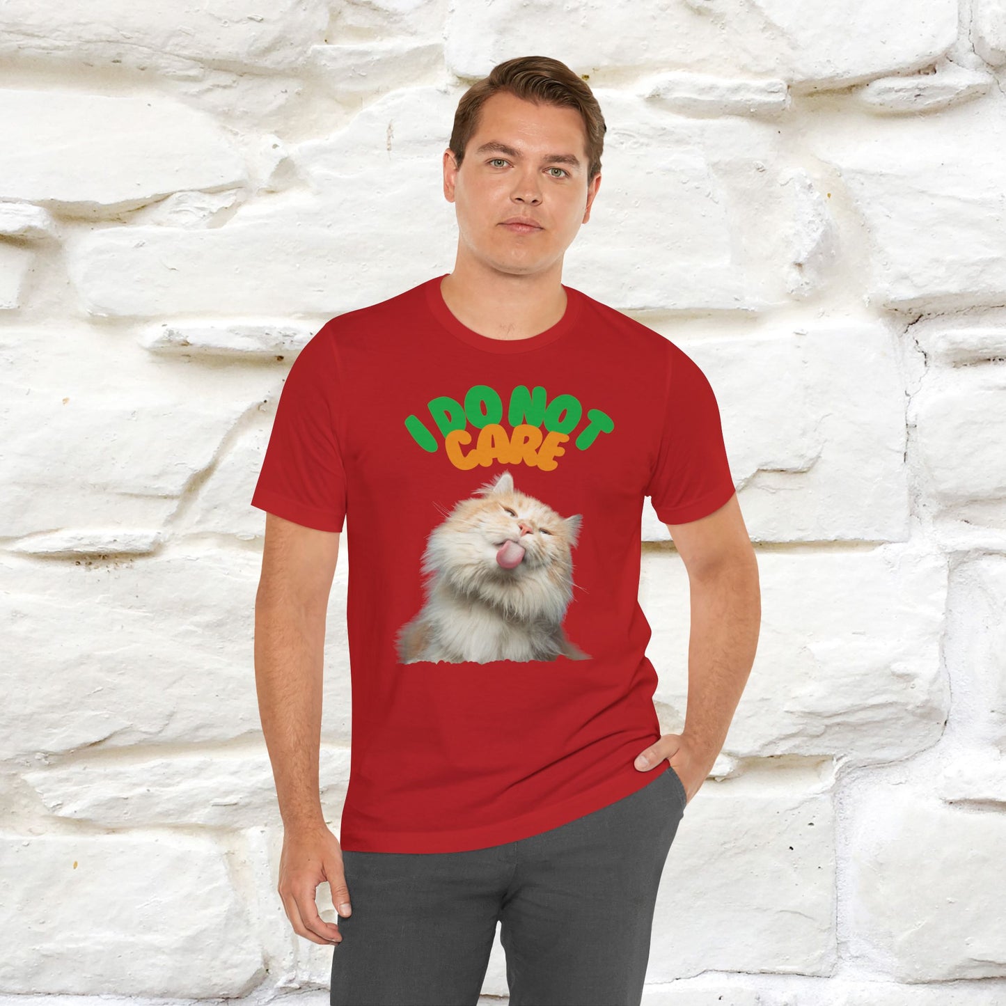 ''I Do Not Care''  Cat T-shirt for Men and Women  100% Cotton*