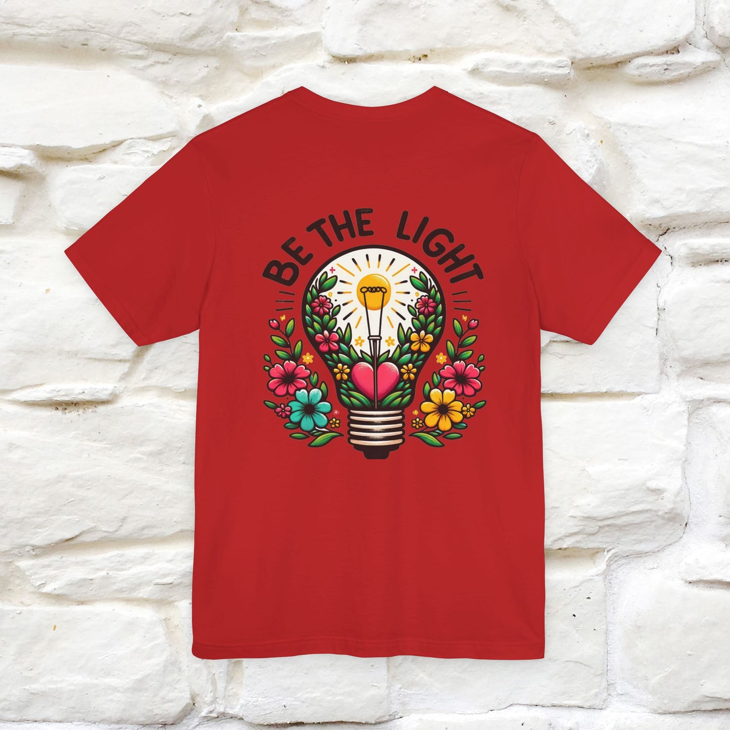 ''Be The Light" Cat T-Shirt| Front & Back Design | Nunu&Miao Studio