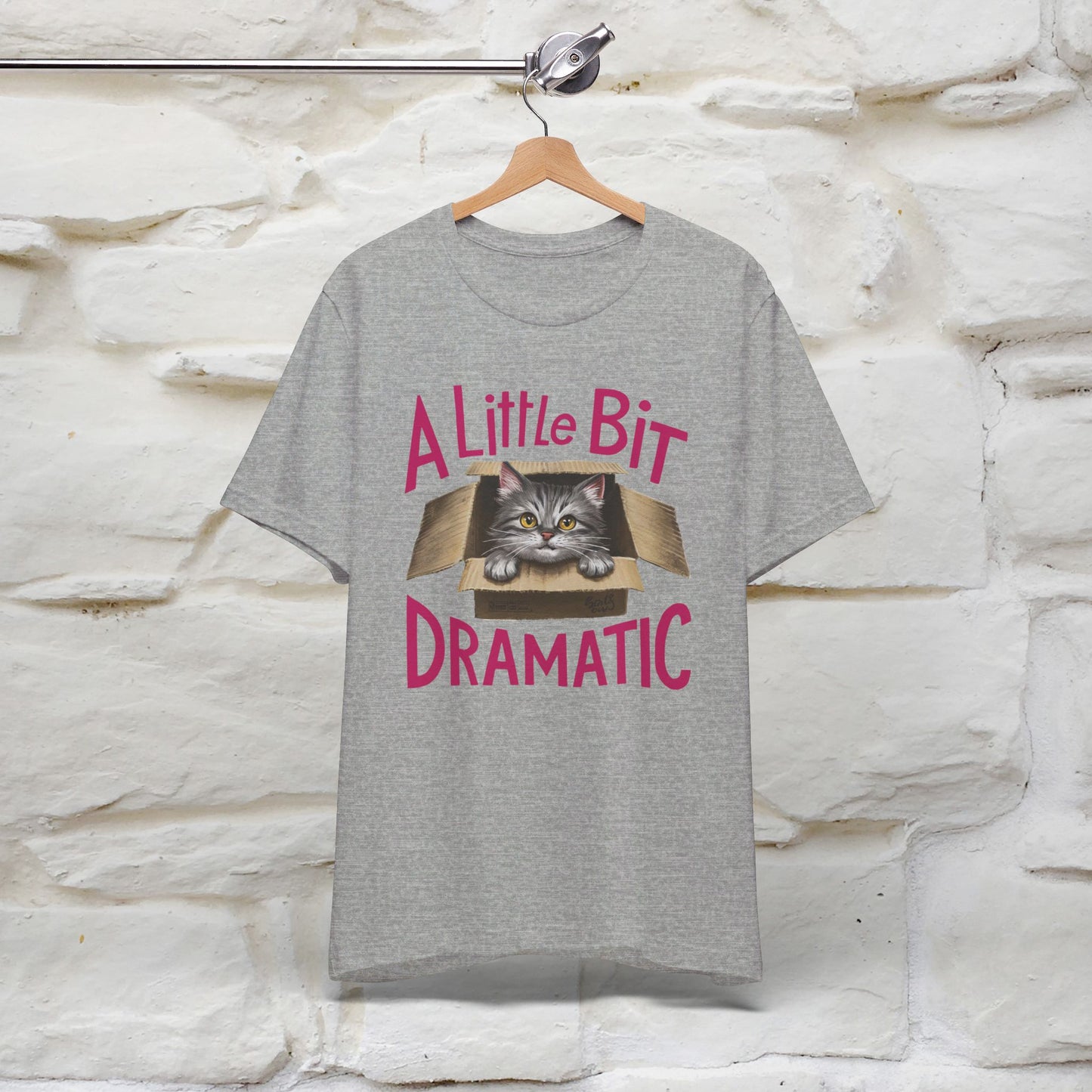 ''A Little Bit Dramatic'' CatT-shirt for Women 100% Cotton* - Nunu&Miao Studio