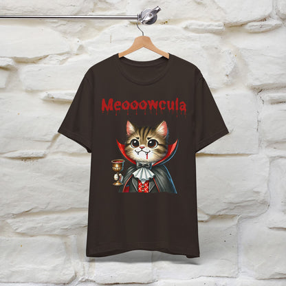 Meooowcula T-Shirt for Men & Women | 100% Cotton Spooky Cat Lover Tee