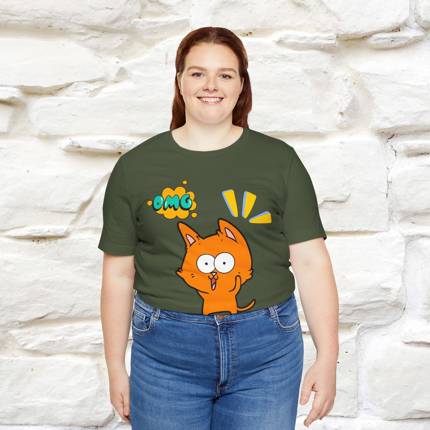 ''Oh My God'' Cat T-Shirt | Nunu&Miao Studio
