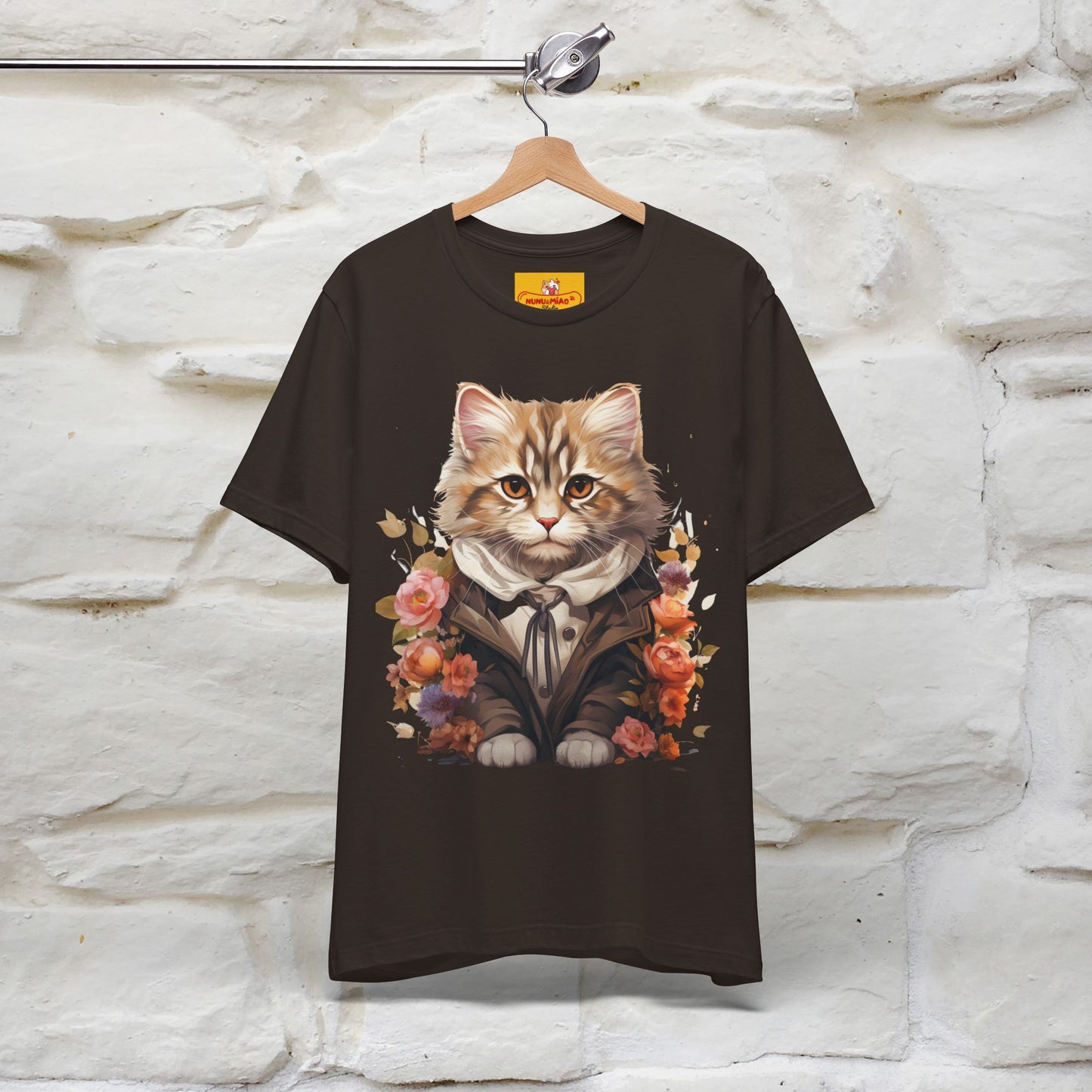 "Mr. Meow" Elegante T-shirt con gatto per uomo e donna | 100% cotone*