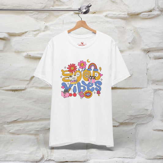 ''Good Vibes'  Cat T-shirt for Women 100% Cotton*