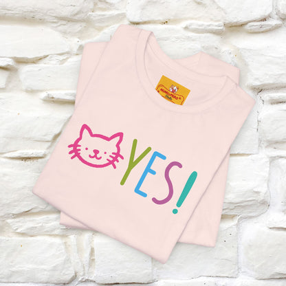"Yes, Just Do It" Cat T-Shirt| Front & Back Design | Nunu&Miao Studio