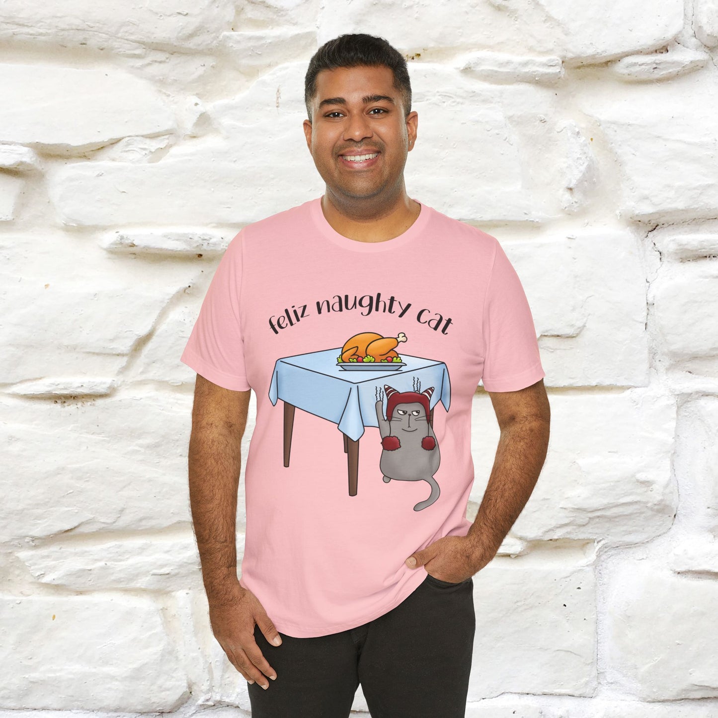 "Feliz Naughty Cat" |Funny Cat T-Shirt | Nunu&Miao Studio