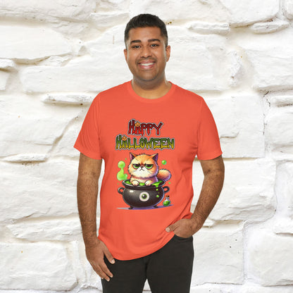 "Angry Cat Happy Halloween" Cat  T-shirt |Nunu&Miao Studio