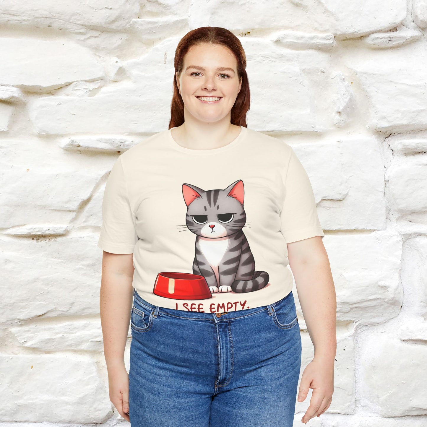 "I See Empty. What Do You See"  | Cat T-Shirt | Nunu&Miao Studio