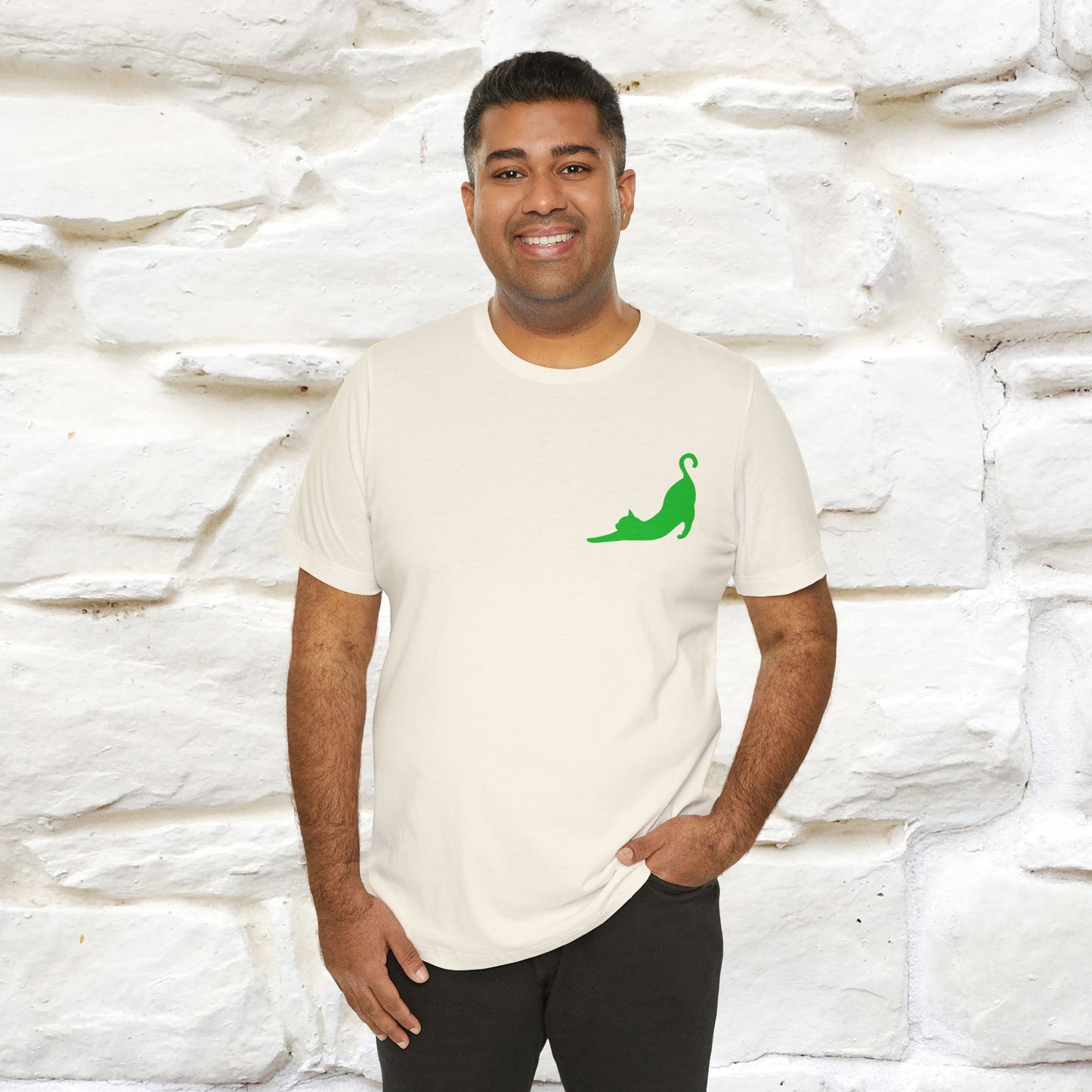 "Take a Deep Breath & Try All Over Again" Cat T-Shirt| Front & Back Design | Nunu&Miao Studio