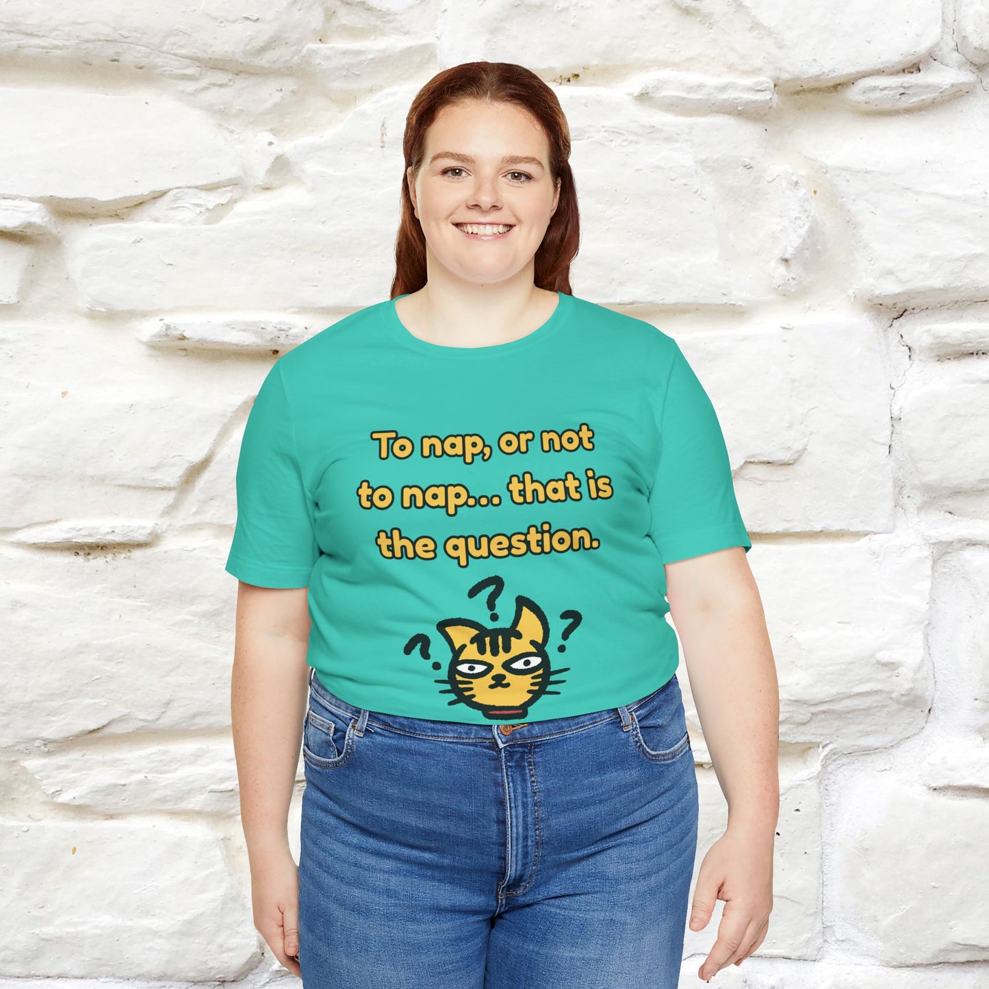 “To nap, or not to nap… that is the question.''| Funny T-Shirt | Nunu&Miao Studio