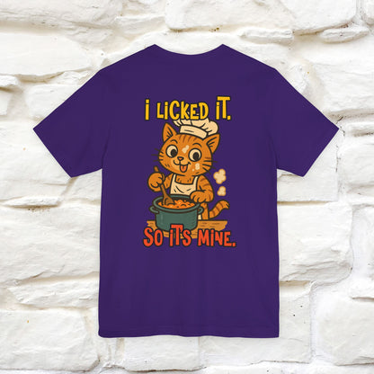 "I Licked It. It's Mine  " |Cat T-Shirt | Nunu&Miao Studio