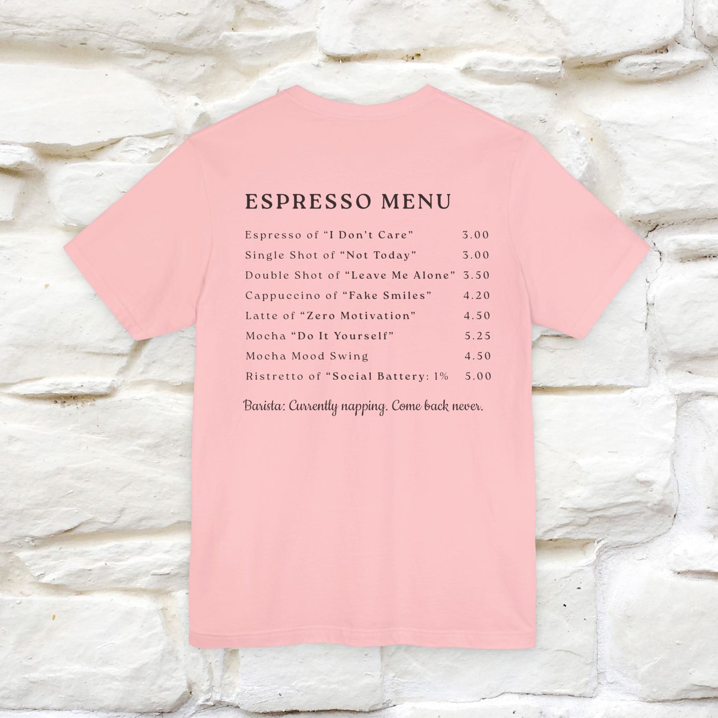 "More Espresso Less Depresso" |Cat T-Shirt | Nunu&Miao Studio
