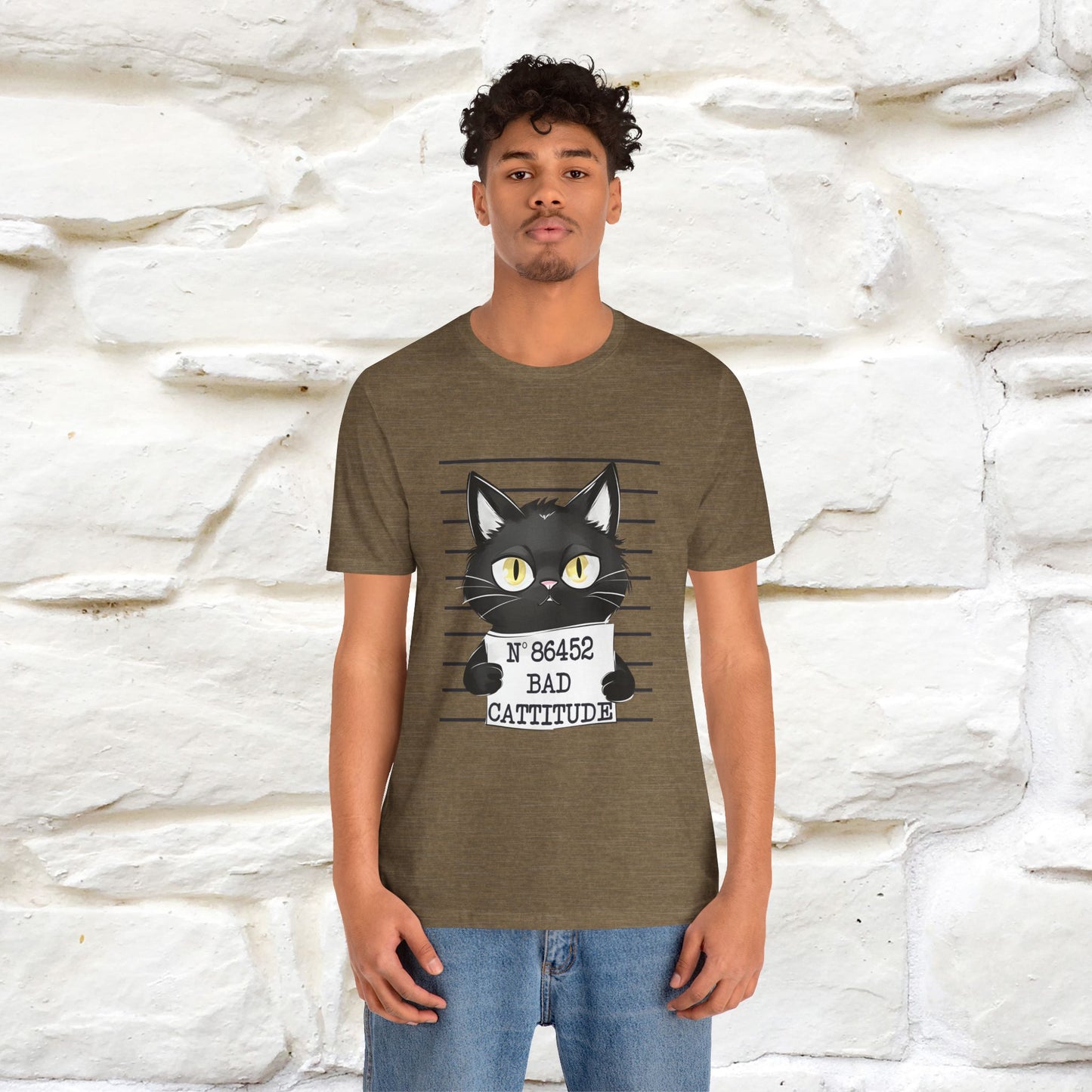 "Bad Cattitude" T-Shirt for Men & Women | 100% Cotton*