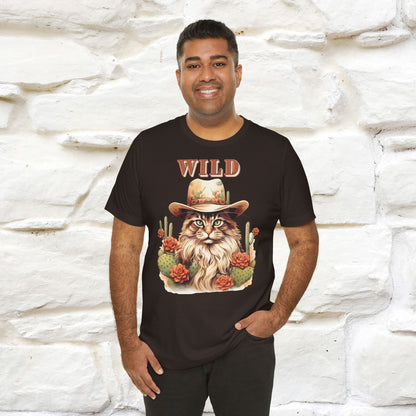 Wild Cowboy Cat T-Shirt for Men & Women | 100% Cotton* Adventure Tee