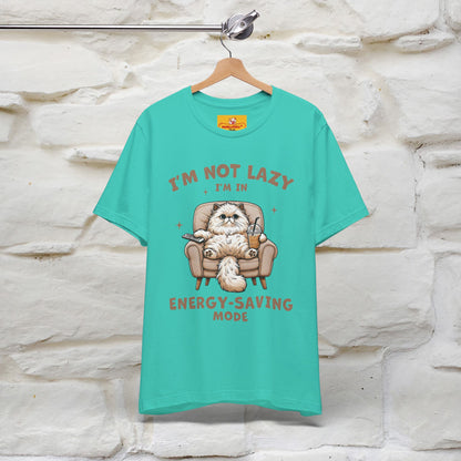 "I'm Not Lazy I'm In Energy-Saving Mode " Cat T-shirt |Nunu&Miao Studio