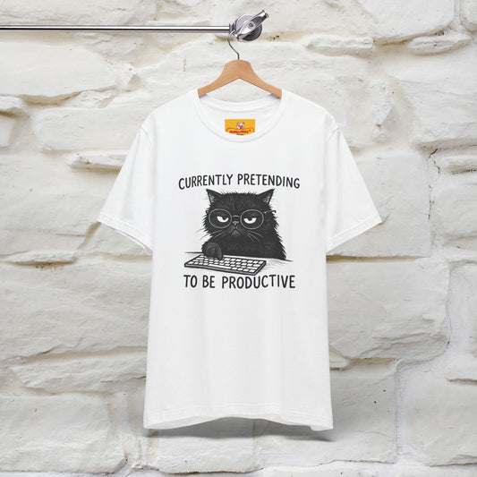 "Currently Pretending To Be Productive" |Cat T-Shirt | Nunu&Miao Studio