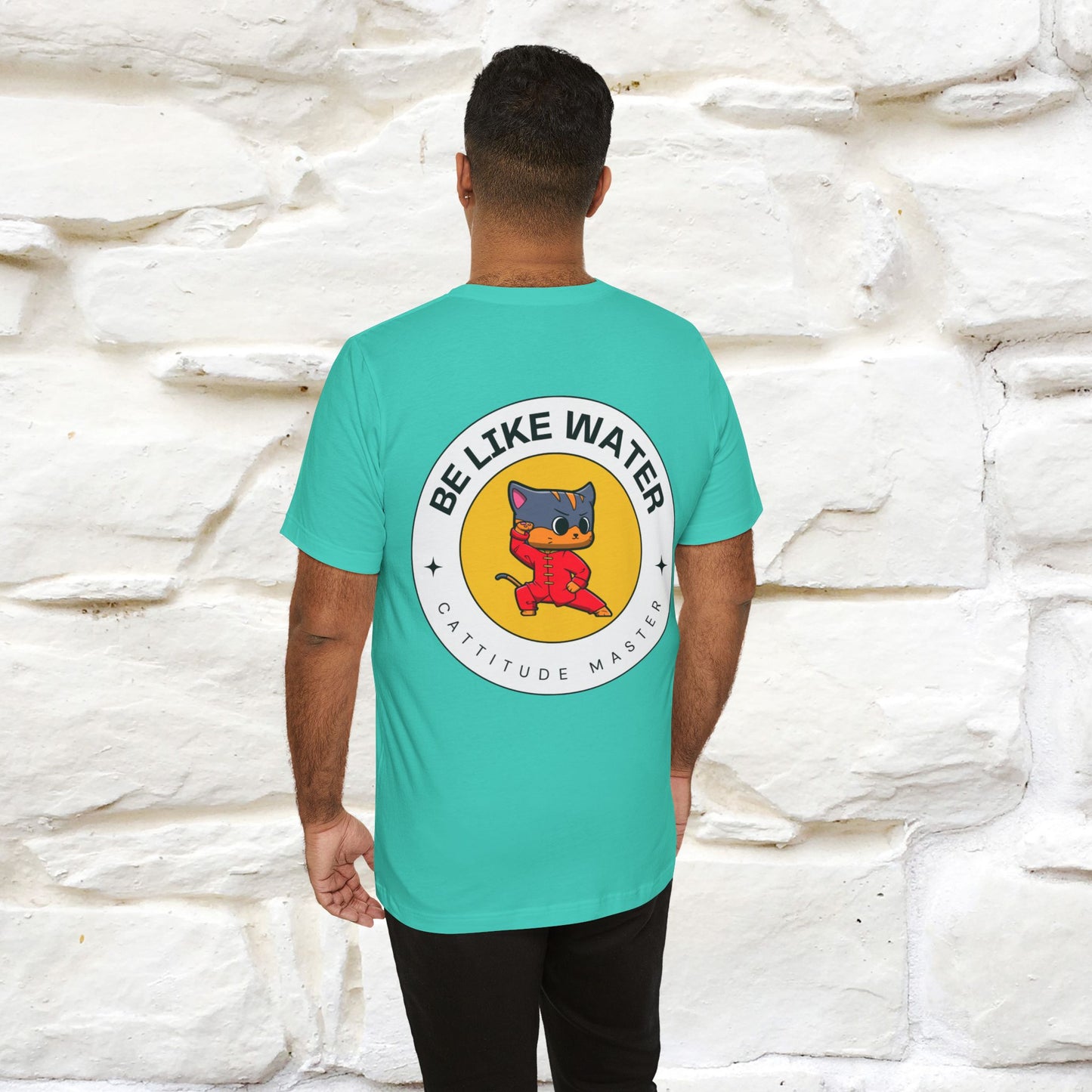 "Be Like Water: Cattitude Master | Cat T-Shirt |Nunu&Miao Studio