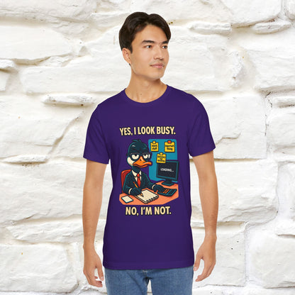 ''Yes, I Look Busy. No I'm Not.''|  Sarcastic Cat T-Shirt | Nunu&Miao Studio