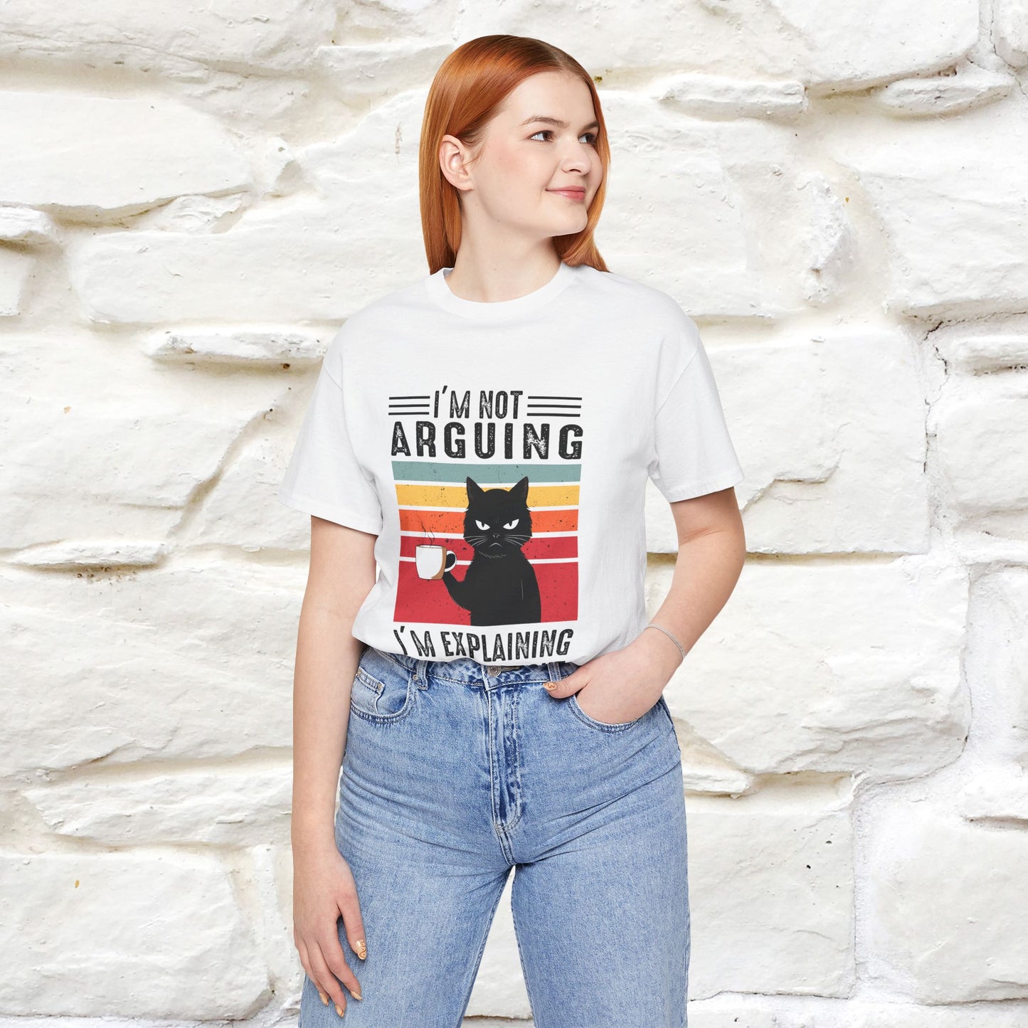 Non sto discutendo, sto spiegando perché ho ragione T-shirt con gatto per uomo e donna | 100% cotone* Maglietta divertente