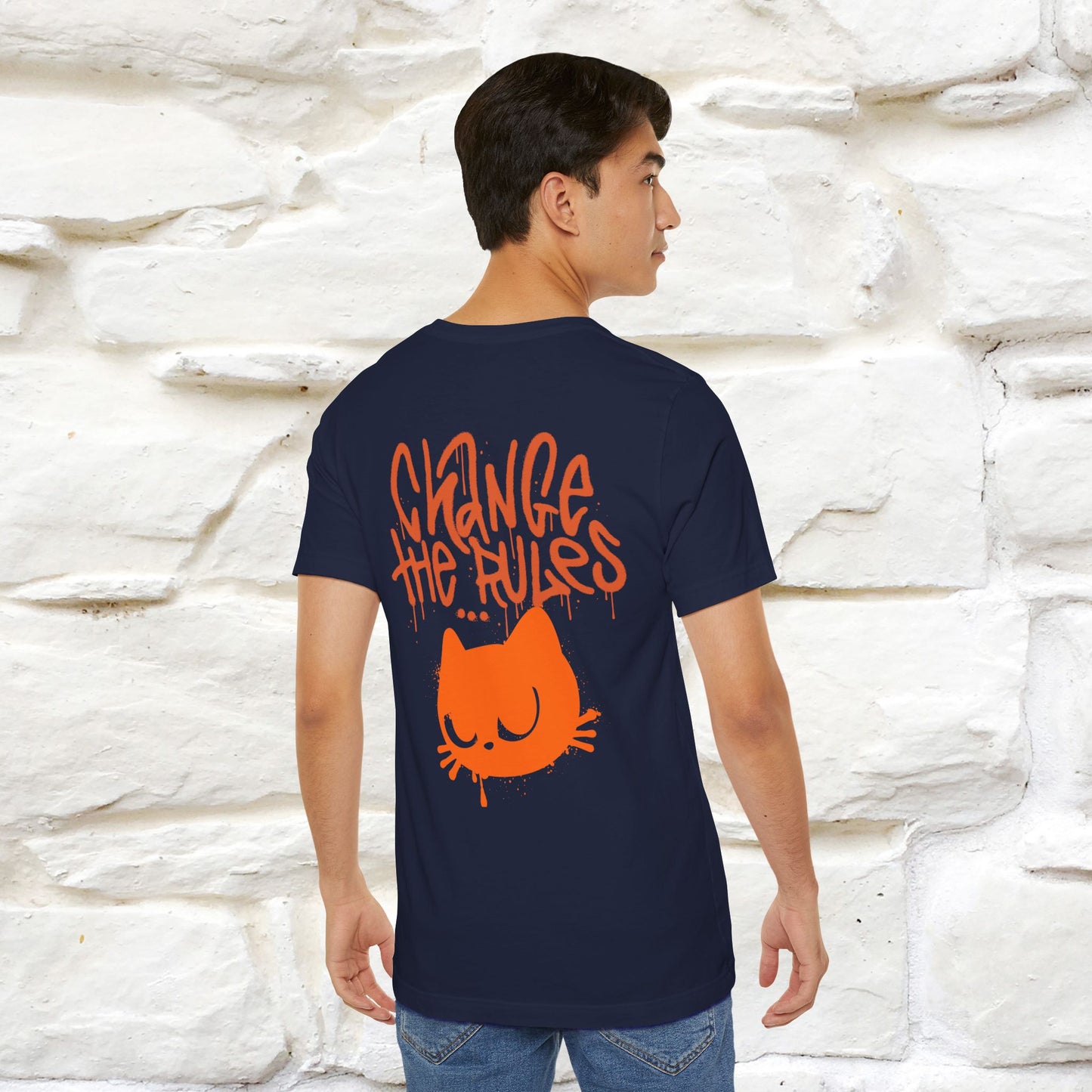 ''Change The Rules'' - Cat T-shirt -Nunu&Miao Studio - Nunu&Miao Studio