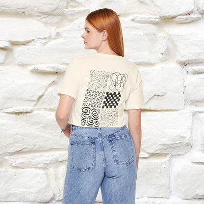"Black And White'' Cat T-Shirt Front and Back Design | Nunu&Miao Studio