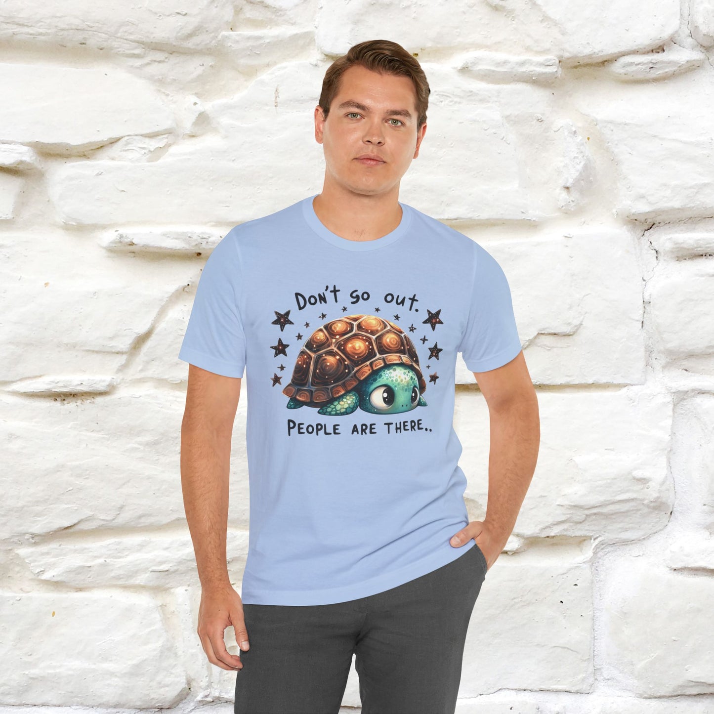 "Don't Go Out ..People Are There." |Funny T-Shirt | Nunu&Miao Studio