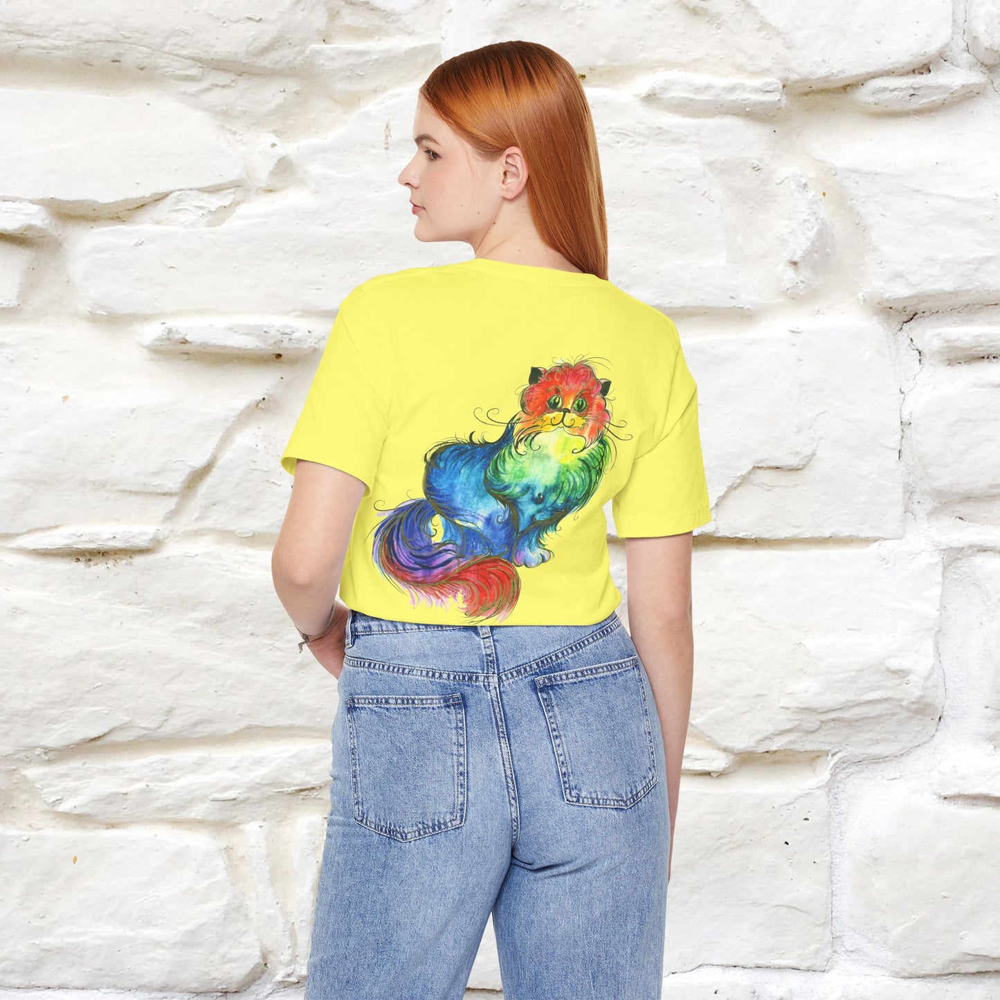 "Il Pittore'' Cat T-Shirt Front and Back Design | Nunu&Miao Studio