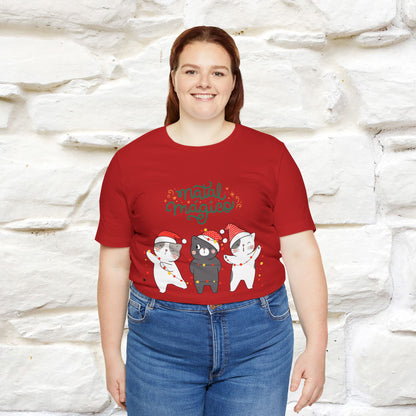 "Natal Magico" Cat T-shirt  |Nunu&Miao Studio - Nunu&Miao Studio
