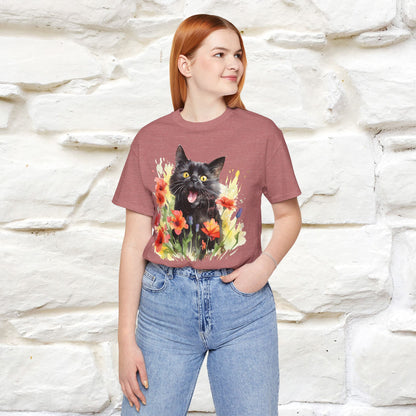 "Kitty Garden" T-shirt for Women 100% Cotton* - Nunu&Miao Studio