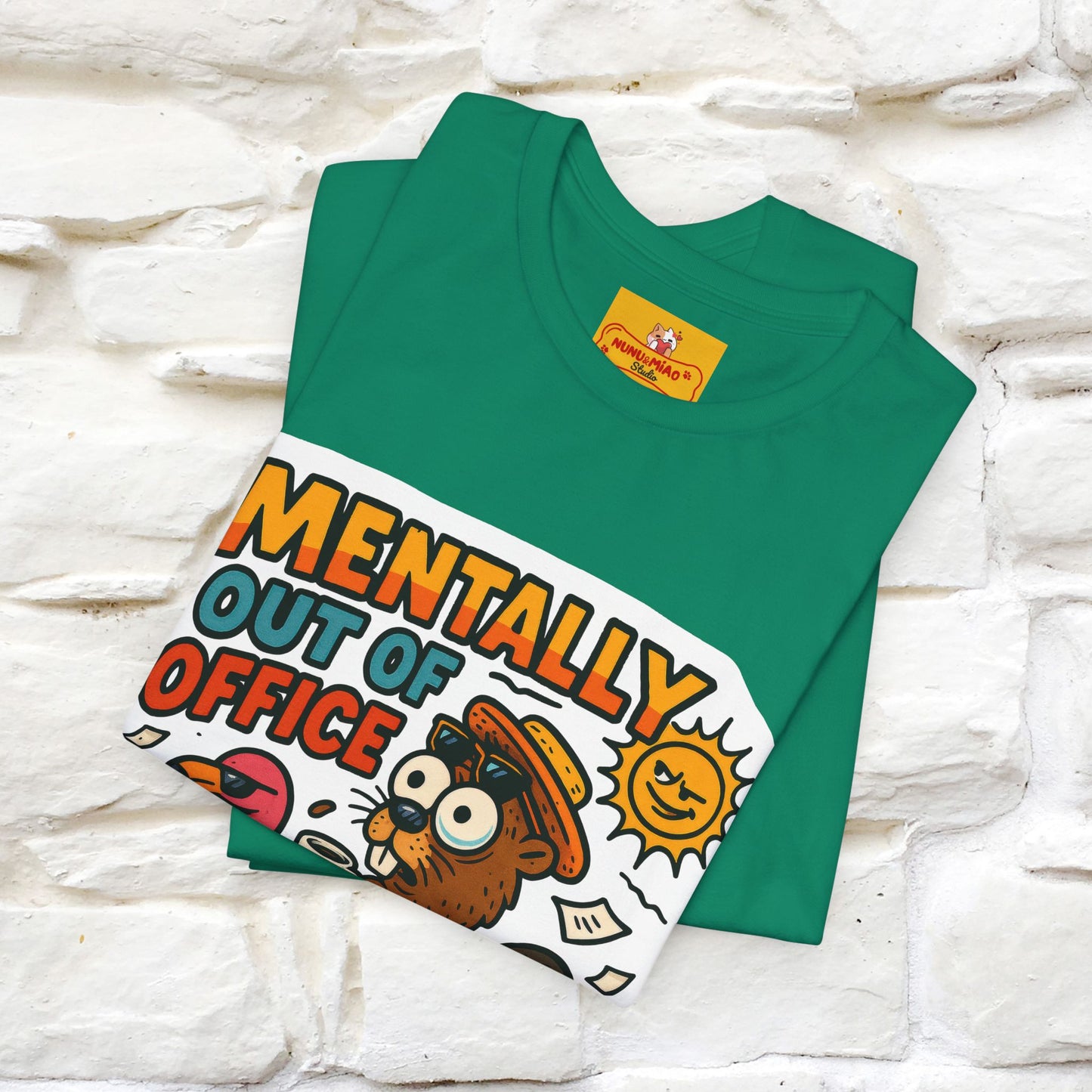 ''Mentally Out Of Office''|  Sarcastic Cat T-Shirt | Nunu&Miao Studio