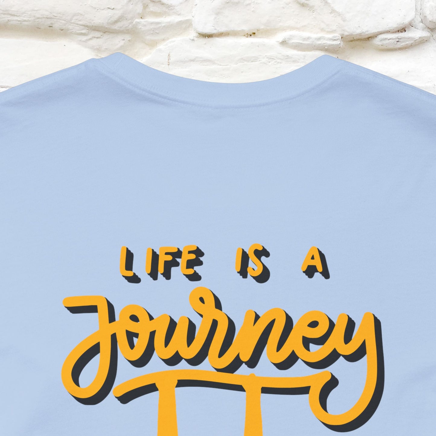 "Life Is A Journey'' Cat T-Shirt | Front & Back Design | Nunu&Miao Studio