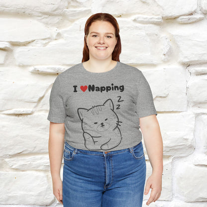 "I Love Napping" Cat T-Shirt for Men & Women | 100% Cotton* 🐾